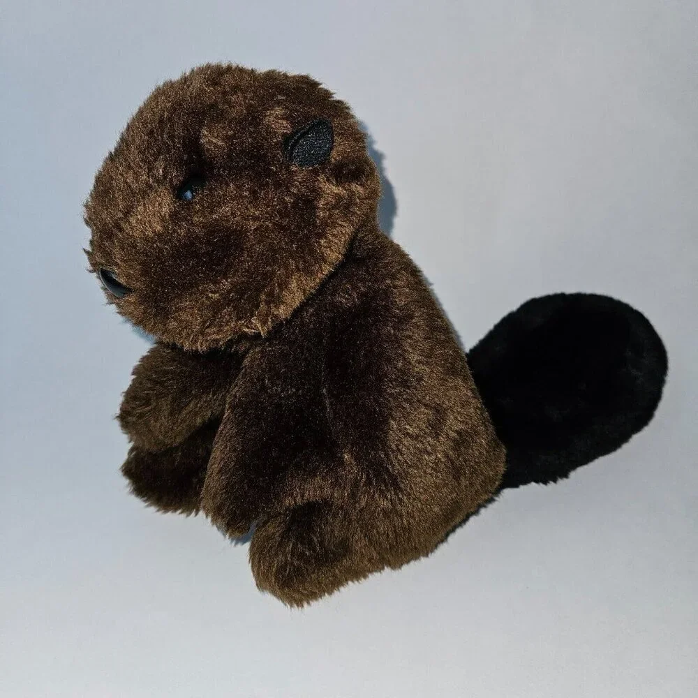 VTG Brown Beaver Hand Puppet Plush 8
